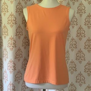 Bay Studio career petite pastel orange shell top PM